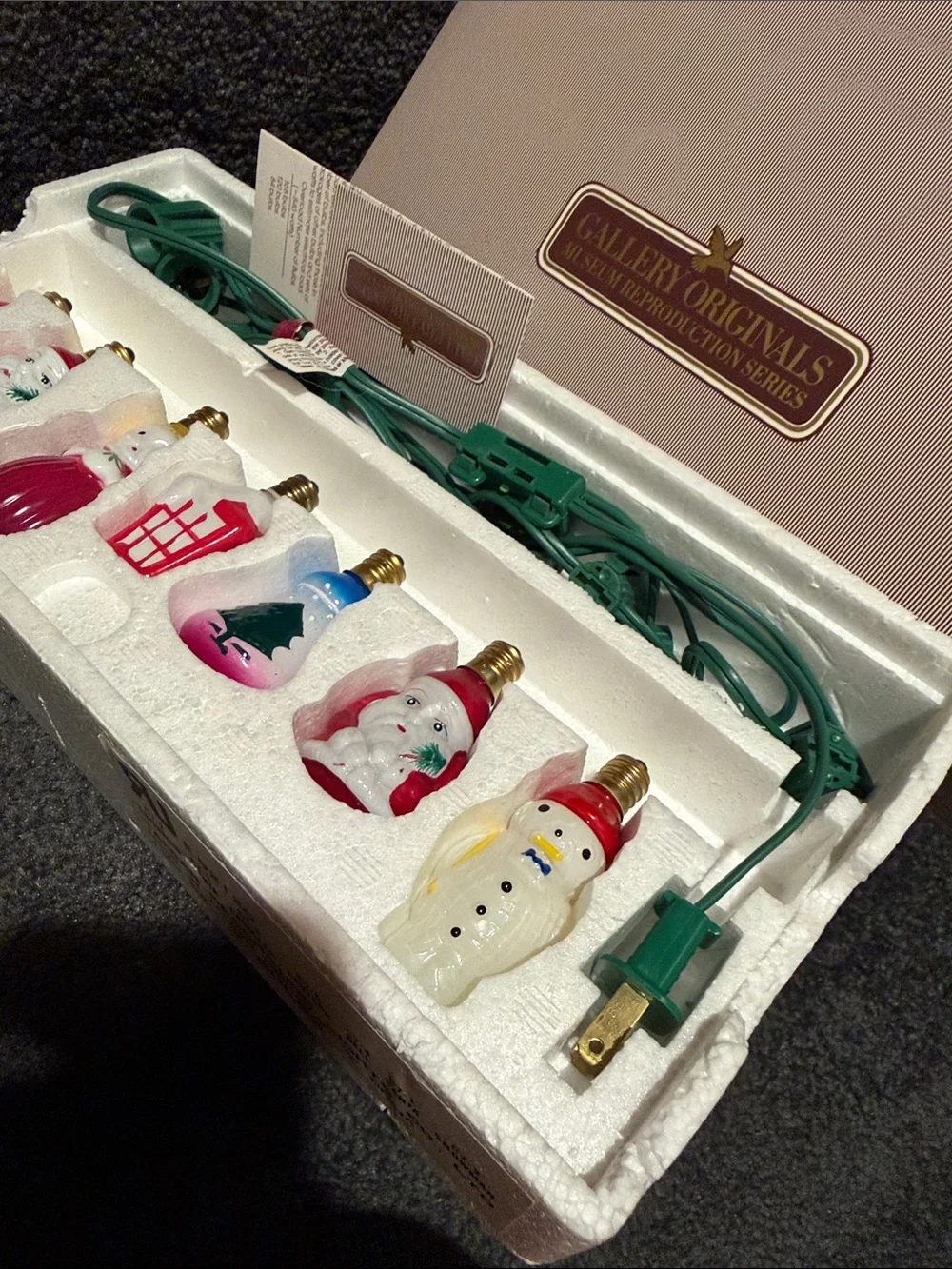 1984 Avon Victorian Style Christmas Lights Henry Ford Museum Glass Gallery